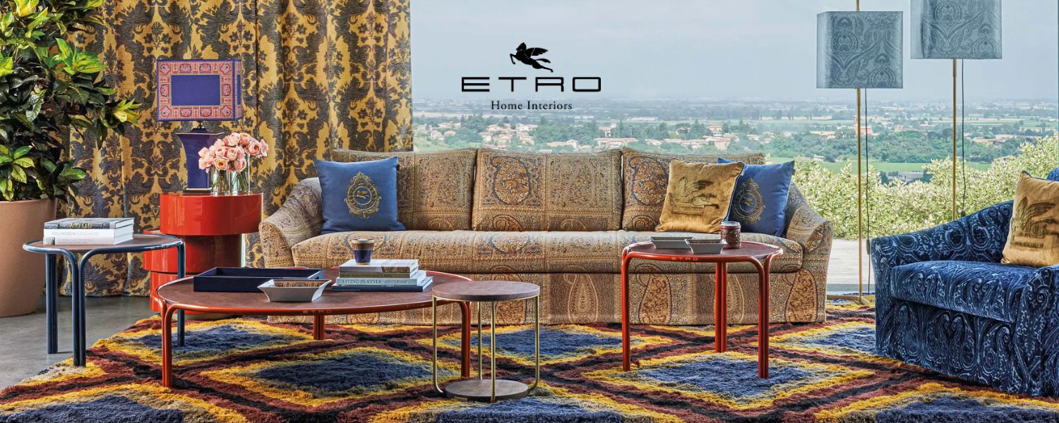 ETRO HOME INTERIORS 2025 COLLECTION: Infusion of poetry and modernity with Marquis Furniture Modern Selections in Singapore.