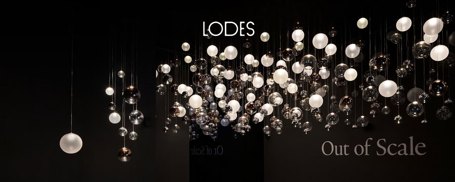 LODES 2025 COLLECTION: Design your spaces with light, personalise them with Lodes lamps.