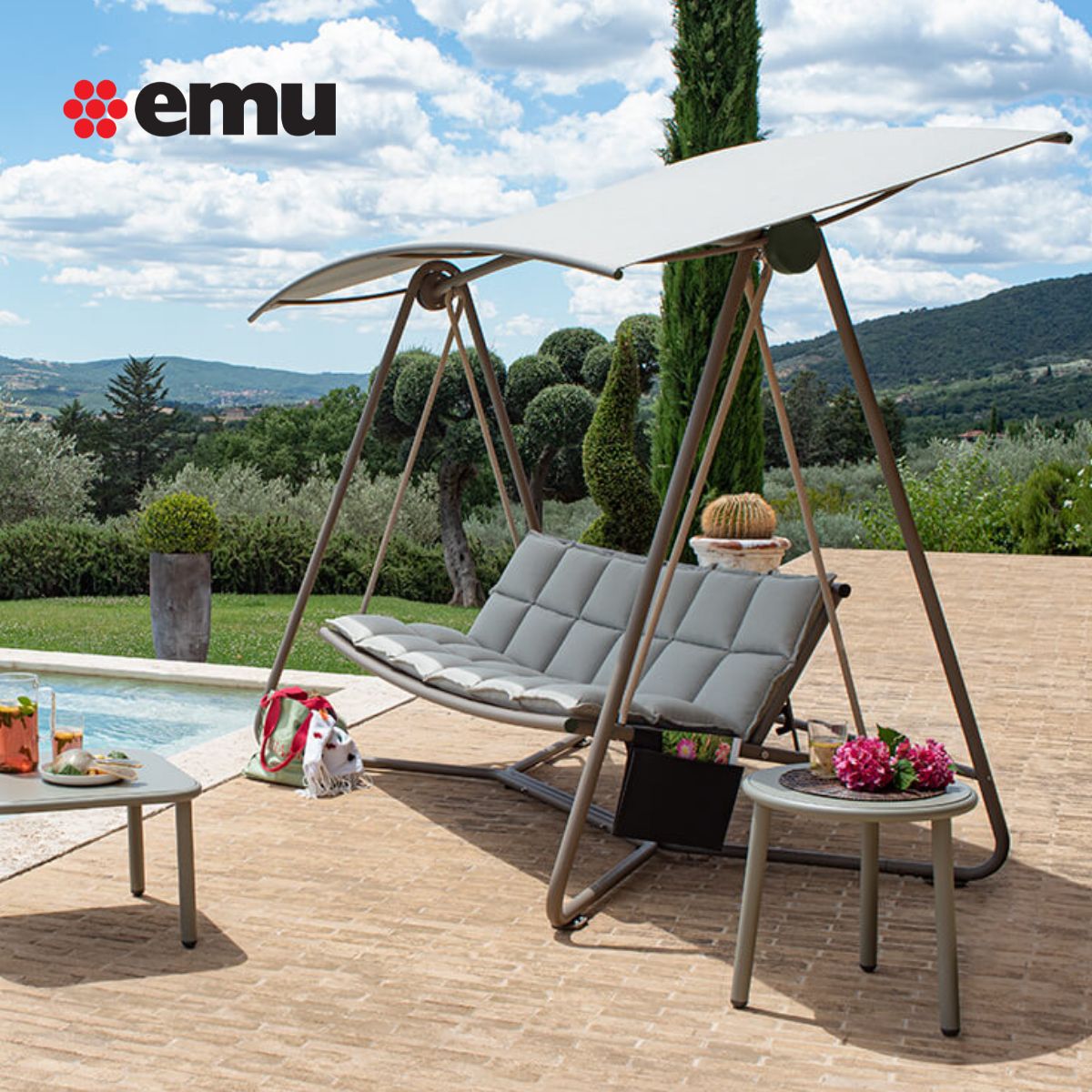 A well-planned range of outdoors elements can turn a good space into a masterpiece if done right - Emu, Cane-line & Varaschin