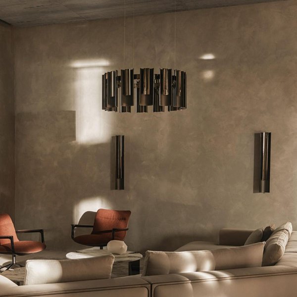 Polaris Steel Round Chandelier