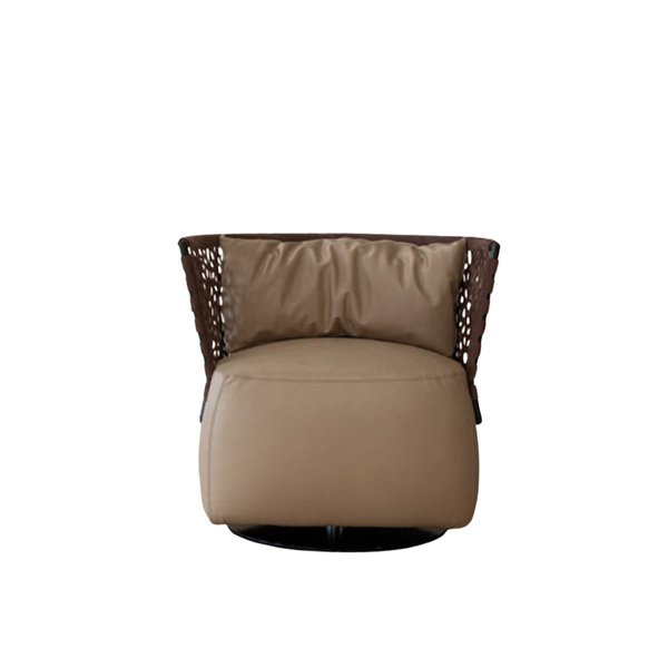 REGIS SWIVEL ARMCHAIR (LEATHER)