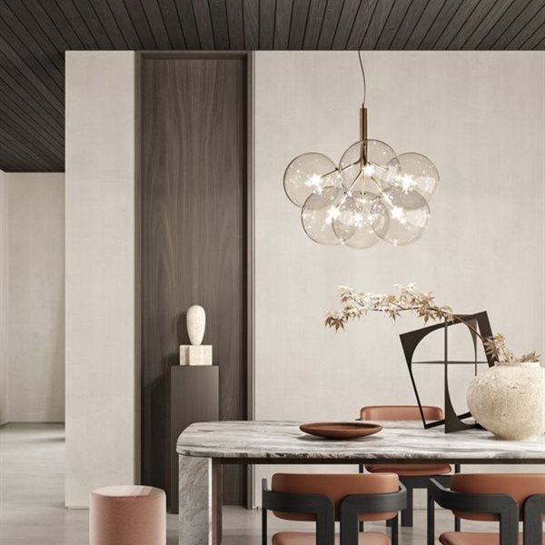 BOLLE CIELO HANGING LAMP X 9 SPHERES