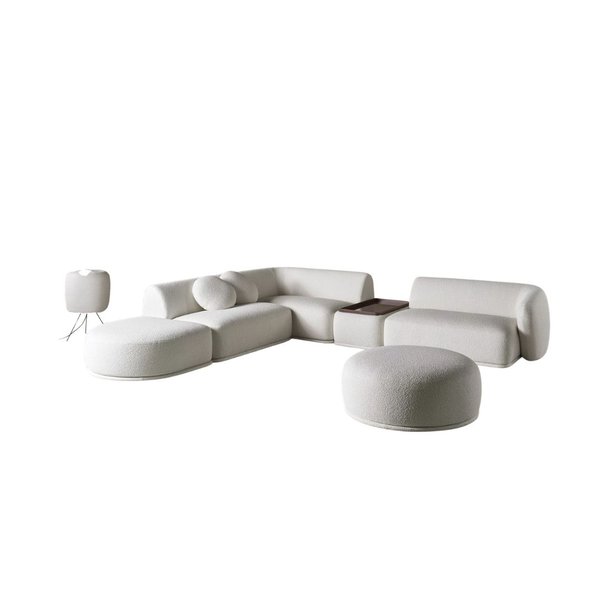 RENE SOFA W SIDE TABLE